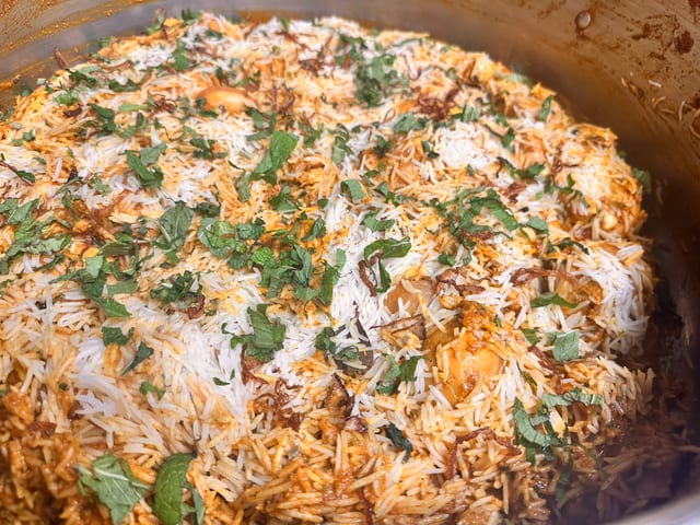 Chicken Biryanis.