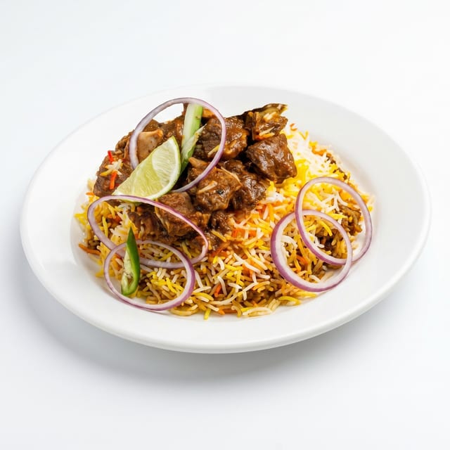 Goat Fry Biryani.