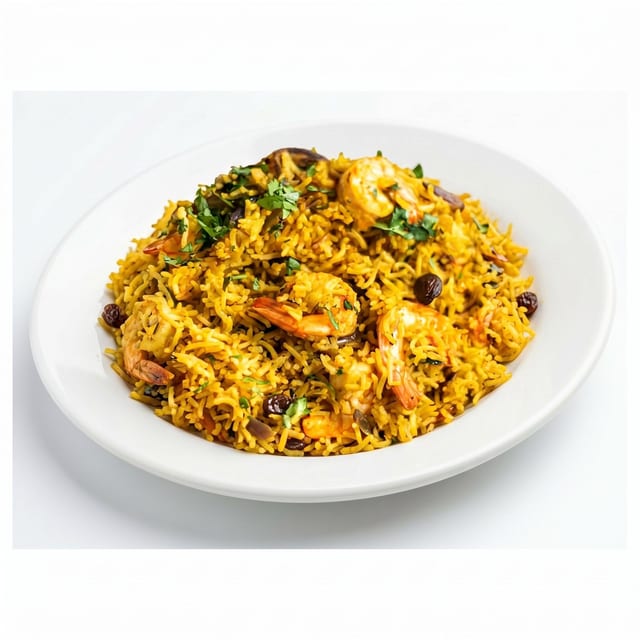 Shrimp Special Biryani.