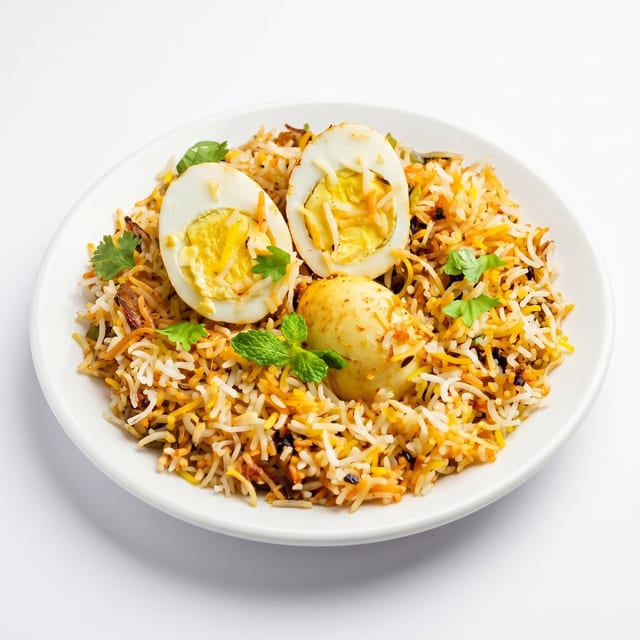 Egg 65 Biryani.