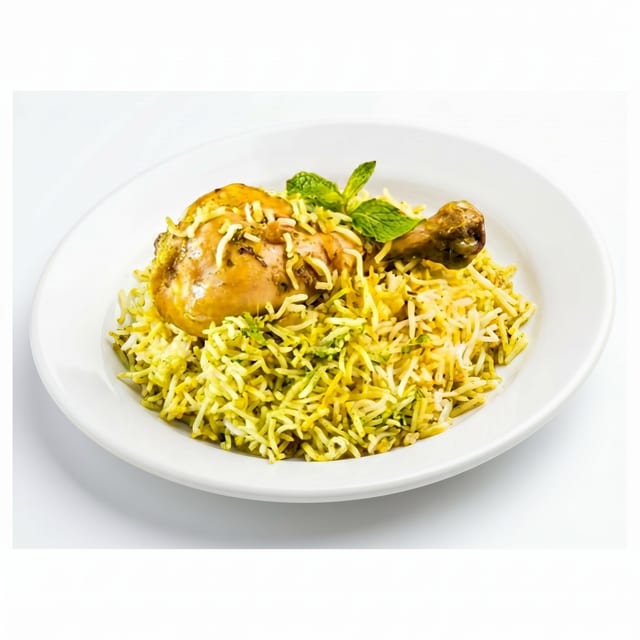 Pachi Mirchi Chicken Biryani.