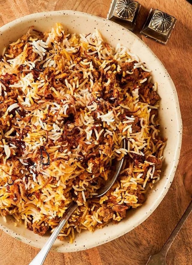 Vegetarian Biryani.